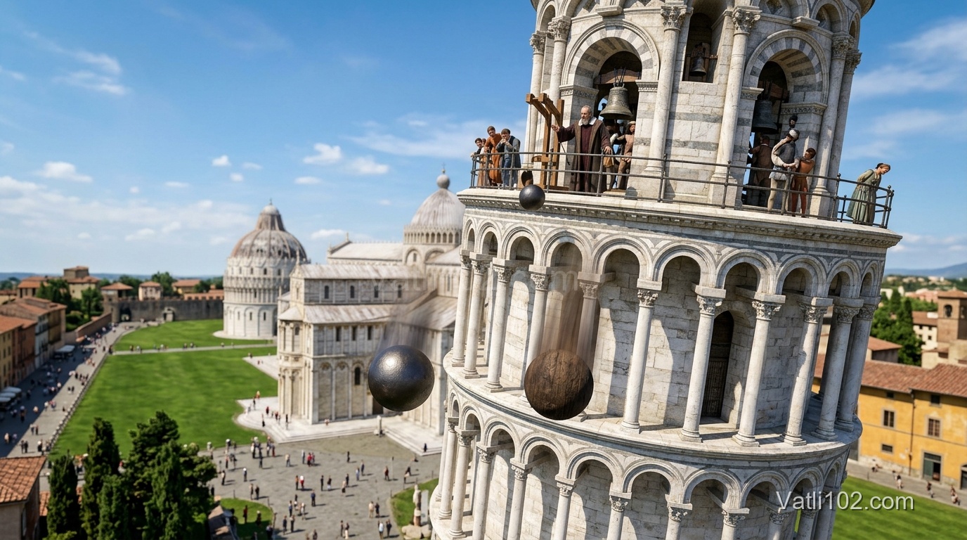 Thí nghiệm Tháp nghiêng Pisa 3D Real